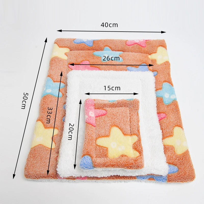 1Pcs Nest Accessories Small Animal Chinchilla Cushion Squirrel Hedgehog Soft Rug Bed Mat Guinea Pig Hamster Bed House Nest Cage