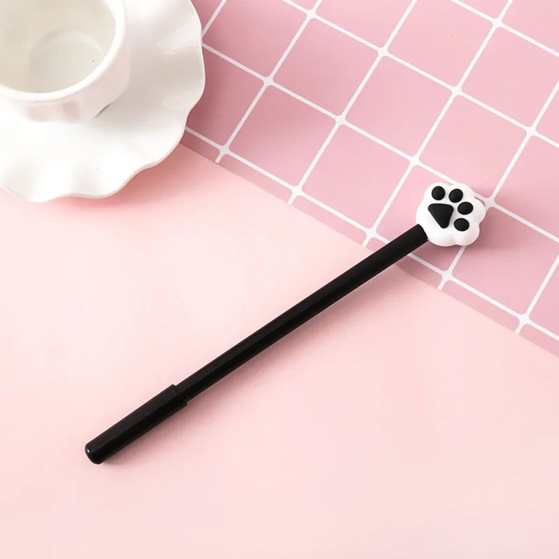 1 Piece Cat Claw Paw Gel Pen Korean Cartoon Creative Cute Kawaii Office School Stationery Sweet Pretty Lovely