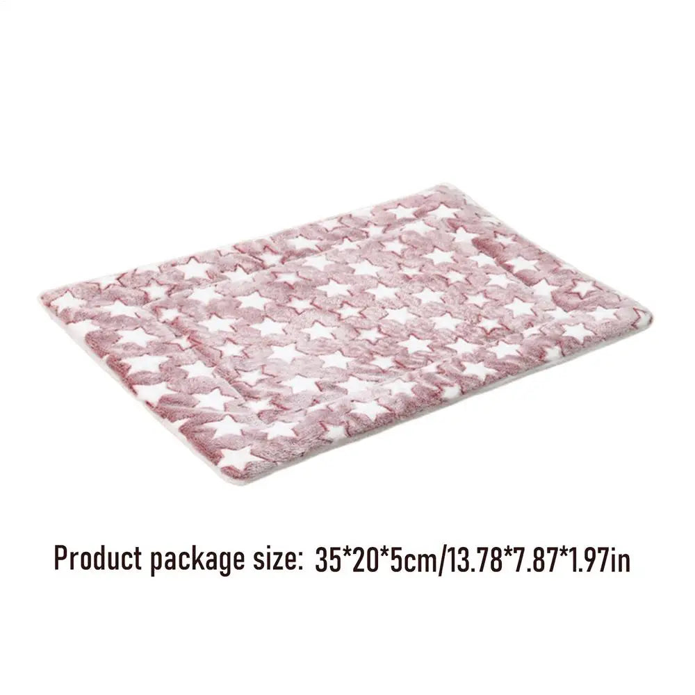 Soft Cat Bed Mats Short Plush Pet Sleeping Bed Mats for Cats Small Dogs Cute Pet Pad Blanket Warm Kitten Cushion Cat Accessories