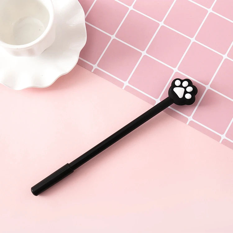 1 Piece Cat Claw Paw Gel Pen Korean Cartoon Creative Cute Kawaii Office School Stationery Sweet Pretty Lovely