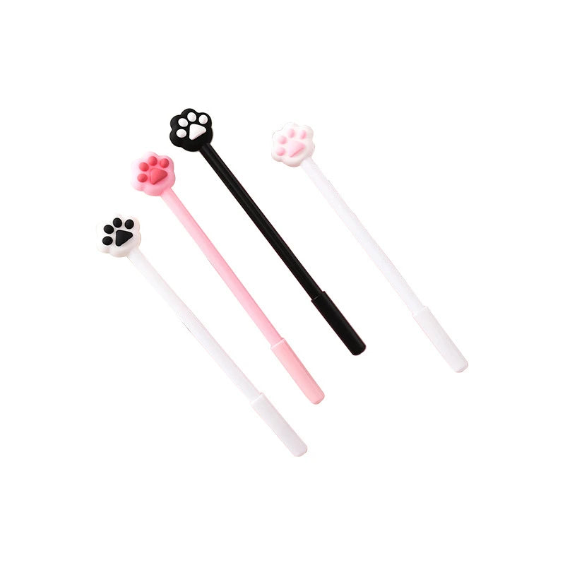 1 Piece Cat Claw Paw Gel Pen Korean Cartoon Creative Cute Kawaii Office School Stationery Sweet Pretty Lovely