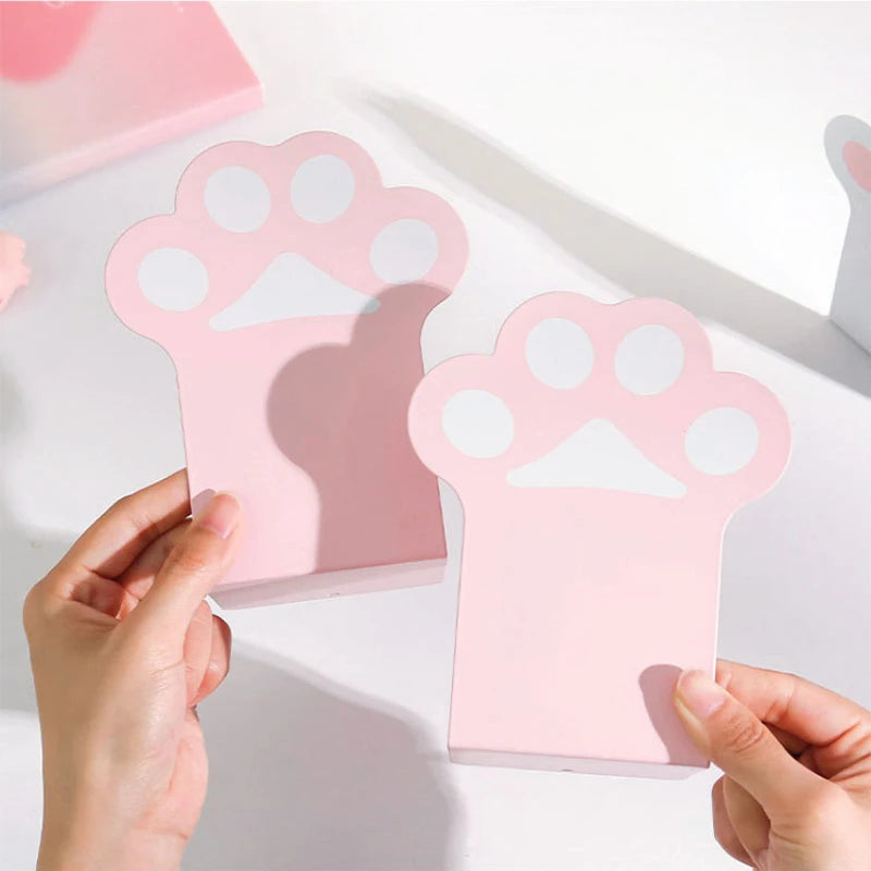 2pcs Creative Cat Paw Bookends Kawaii Anti-skid Book Organizer Desktop Book Support Korean Stationery School Office Supplies