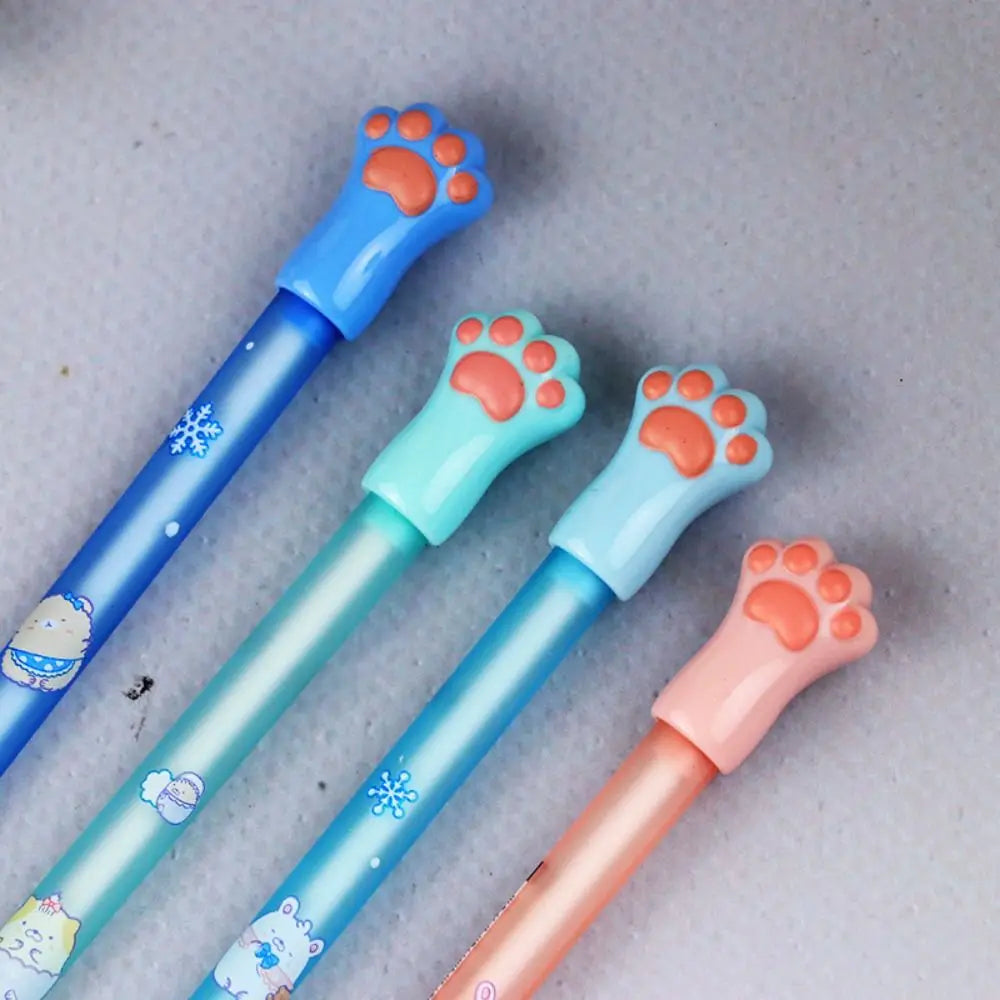 0.5/0.7MM 2B Automatic Pencil Cute Cat Paw Mechanical Pencil Press Type Movable Pencil Sketch Drawing Writing Stationery