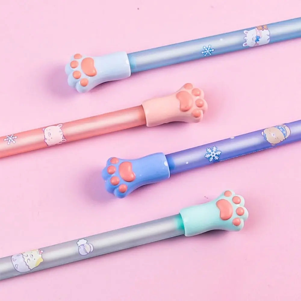 0.5/0.7MM 2B Automatic Pencil Cute Cat Paw Mechanical Pencil Press Type Movable Pencil Sketch Drawing Writing Stationery