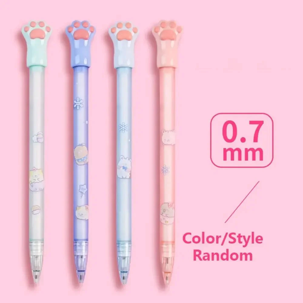 0.5/0.7MM 2B Automatic Pencil Cute Cat Paw Mechanical Pencil Press Type Movable Pencil Sketch Drawing Writing Stationery