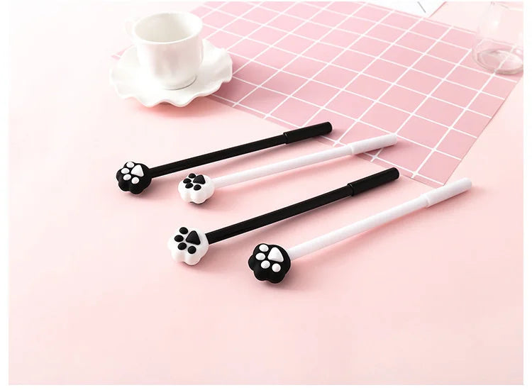 1 Piece Cat Claw Paw Gel Pen Korean Cartoon Creative Cute Kawaii Office School Stationery Sweet Pretty Lovely