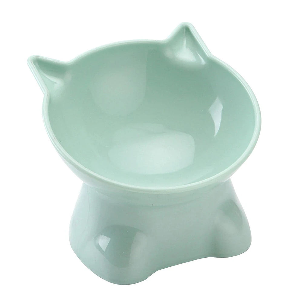 Tilt Tall Cat Bowl Cartoon Non-Slip Neck Guard Cat And Dog Food Bowl Is Easy To Clean And Anti-Spilling Pet Supplies