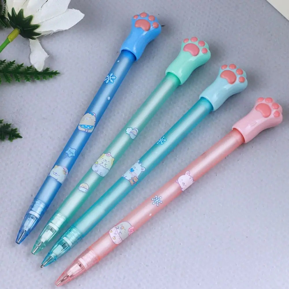 0.5/0.7MM 2B Automatic Pencil Cute Cat Paw Mechanical Pencil Press Type Movable Pencil Sketch Drawing Writing Stationery