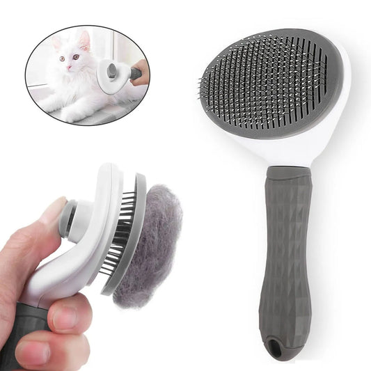 Pet Dog Brush Cat Comb Self Cleaning Pet Hair Remover Brush For Dogs Cats Grooming Tools Pets Dematting Comb Dogs Accessories