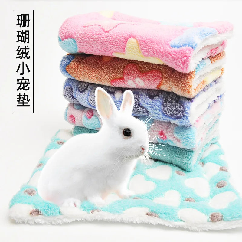 1Pcs Nest Accessories Small Animal Chinchilla Cushion Squirrel Hedgehog Soft Rug Bed Mat Guinea Pig Hamster Bed House Nest Cage