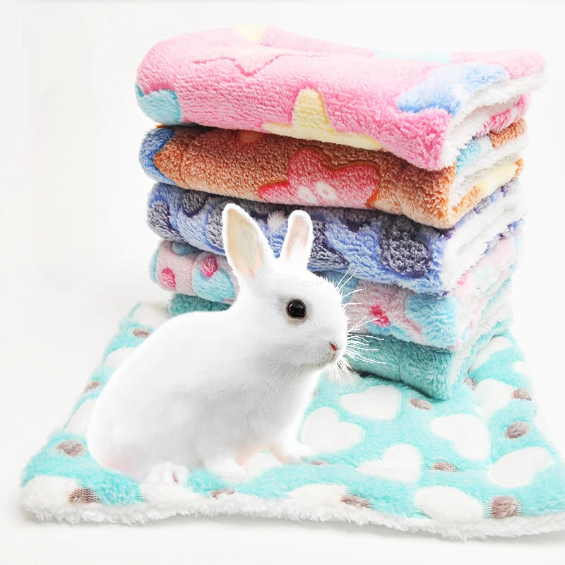 1Pcs Nest Accessories Small Animal Chinchilla Cushion Squirrel Hedgehog Soft Rug Bed Mat Guinea Pig Hamster Bed House Nest Cage