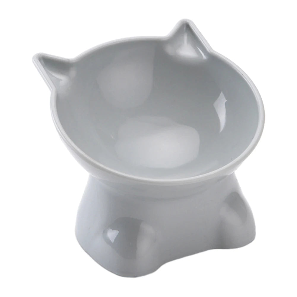 Tilt Tall Cat Bowl Cartoon Non-Slip Neck Guard Cat And Dog Food Bowl Is Easy To Clean And Anti-Spilling Pet Supplies