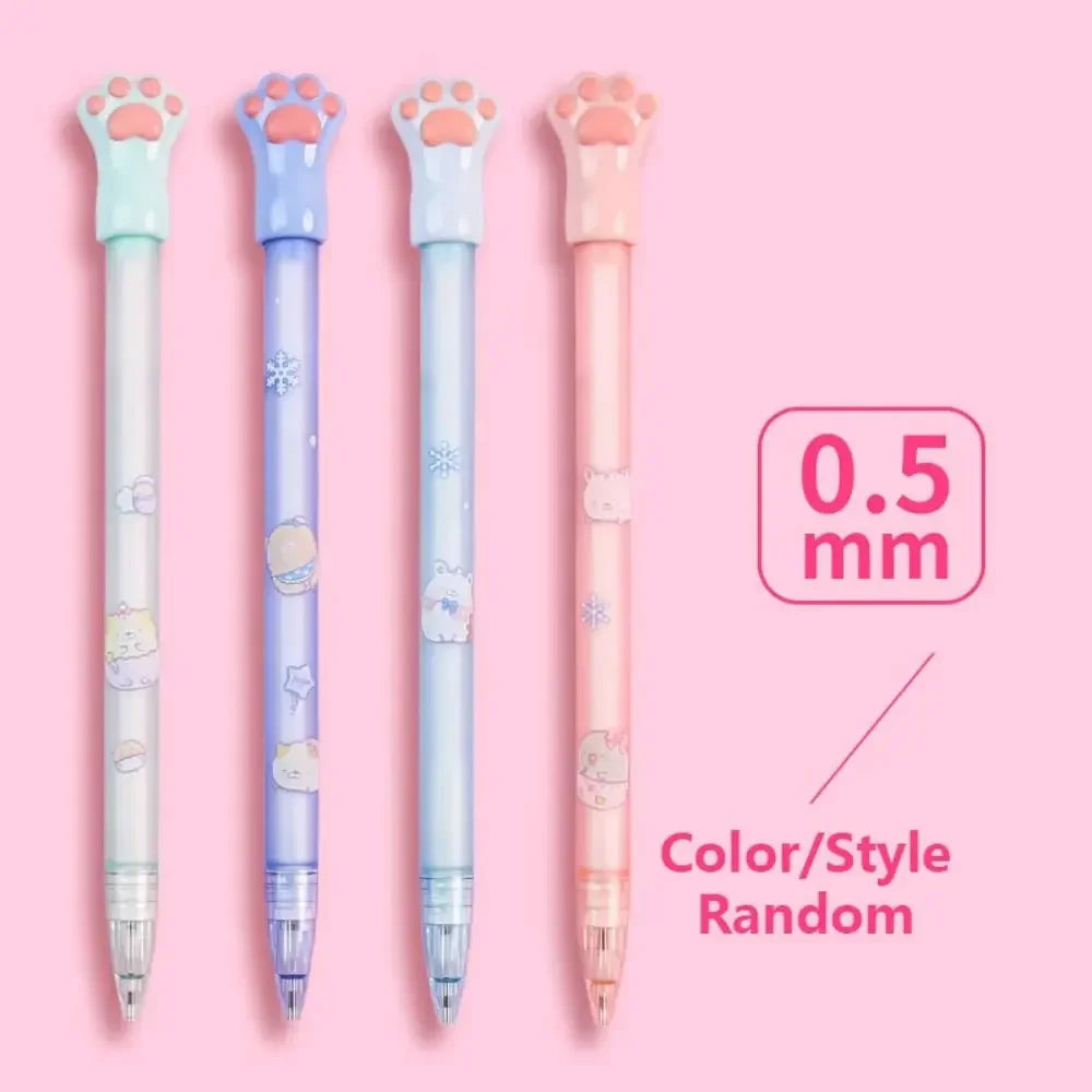 0.5/0.7MM 2B Automatic Pencil Cute Cat Paw Mechanical Pencil Press Type Movable Pencil Sketch Drawing Writing Stationery