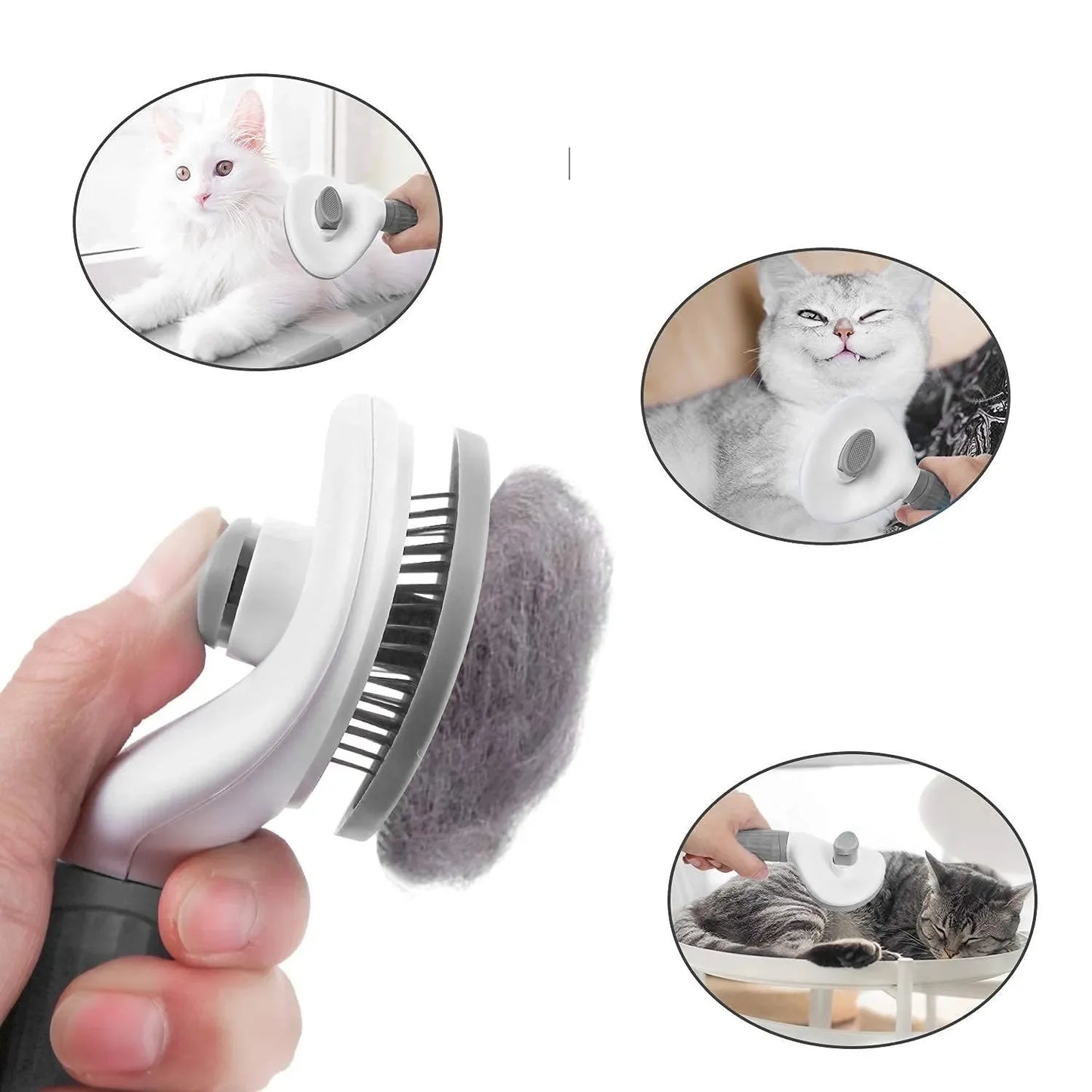 Pet Dog Brush Cat Comb Self Cleaning Pet Hair Remover Brush For Dogs Cats Grooming Tools Pets Dematting Comb Dogs Accessories