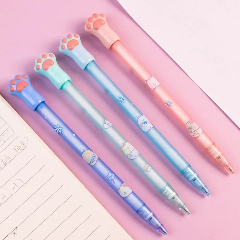 0.5/0.7MM 2B Automatic Pencil Cute Cat Paw Mechanical Pencil Press Type Movable Pencil Sketch Drawing Writing Stationery