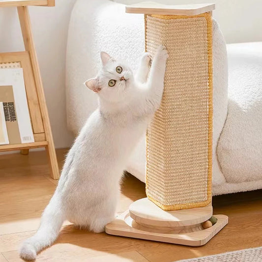 Natural Sisal Cat Scratcher Mat Cat Scratch Mats Horizontal Cat Floor Scratching Pad Rug Protect Couch and Carpets